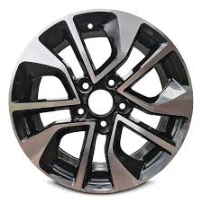 road ready car wheel for 2013 2015 honda civic 16 inch 5 lug gray aluminum rim fits r16 tire exact oem replacement full size spar