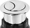Teaayako Toilet Push Button 38mm Thread Diameter Dual Push Flushing Button  Adjustable Toilet Water Tank Button,Black