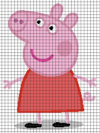 Peppa pig small cross stitch pattern 21×21. Peppa Pig Chart Graph And Row By Row Written Crochet Instructions 02 Jumper Knitting Pattern Intarsia Knitting Charts Knitting Charts