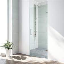 Our frameless glass shower doors photos are above. Vigo Soho Frameless Shower Door 24 In X 22 In X 70 In Clear Glass Vg6072stcl24 Rona