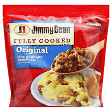 Save when you order jimmy dean pork sausage crumbles original hearty fully cooked and thousands of other foods from giant online. Jimmy Dean Fully Cooked Original Pork Sausage Crumbles 9 6 Oz Shipt