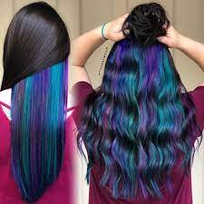 Color Hair Mermaid Pulpriot Silver Hair Highlights Blue Tiffanymhair Mermaid Hair Underneath By Tiffany Hidden Hair Color Hair Styles Mermaid Hair Color