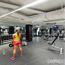 Neoflex High Impact Tiles At Fitness First Australia S Flinders Street Platinum Club In Melbourne A Floor Workouts Gym Design Interior Gym Design