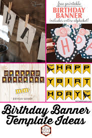 Create hype for your birthday party with personalized posters, videos and social media graphics. Birthday Banner Template Ideas Mandy S Party Printables