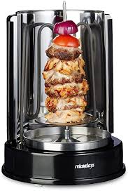 12 spieße, schaschlik, elektrogrill, standgrill, ideal für zuhause, balkon oder garten. Amazon De Relaxdays Donergrill Rotisserie 1400 Watt Vertikalgrill Hahnchengrill 360 Hitzeverteilung Fur Doner Und Kebab Schwarz