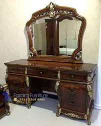 Salah satu lemari hias ruang tamu modern ini tentu juga bisa menjadi pilihan yang sangat tepat. Harga Meja Rias Kayu Jati Jepara Model Terbaru By Fazaira