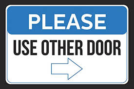 Features this sign is perfect for your needs. Please Use Other Door Right Arrow Business Store Employee Customer Sign Buy Online In Andorra At Andorra Desertcart Com Productid 25699097