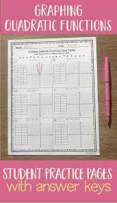 Graphing Quadratic Functions Quadratics Math Interactive Notebook Solving Quadratic Equations