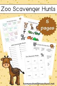 Can Your Kids Spot The Animals Zoo Scavenger Hunts Scavenger Hunt For Kids Preschool Activities