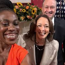 Sooo…..did Tiffany just meet our future Madame President?! This is an  historic day but it's still a long way till November. How are we feeling BA  Fam? Let's discuss 👇🏽👇🏽👇🏽 #kamalaharris #biden #