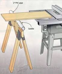 Adjustable Outfeed Roller Workshop Solutions Plans Tips And Tricks Woodarchivist Com Woodworking Tips Table Saw Table Plans