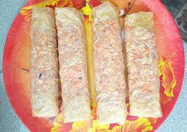 Minced Pork Rolls Ngoh Hiang X2f Loh Bak Using Airfryer Easy Step By Step Illustrated Recipe Pork Roll Rolls Recipes