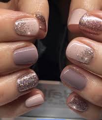 Neutral Colors With Glitter Nails Pretty Nails Nails Inspiration