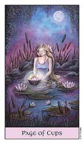 Page Of Cups Tarot Cards Art All Tarot Cards Page Of Cups