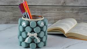 I attempted to make a balisong p. Diy Wine Cork Pencil Holder