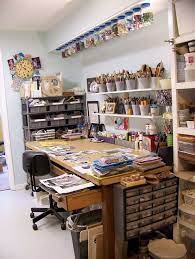 Drafting Table And Misc Storage Art Studio Room Art Studio At Home Studio Room