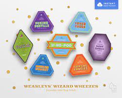 Weasleys' wizard wheezes desktop stationery set (with pen). Harry Potter Party Printable Weasley S Wizard Wheezes Joke Shop Labels Harry Potter Party Harry Potter Parties Food Harry Potter Gifts