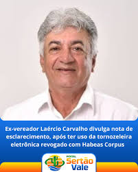 Na qualidade de advogado de Laercio Dias de Carvalho, venho a público, em  respeito aos cidadãos e à verdade dos fatos, prestar os seguintes  esclarecimentos. Inicialmente, fazemos questão de registrar nosso profundo