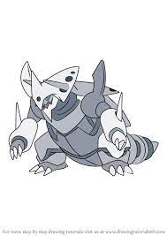 Coloring fun for all ages, adults and children Step By Step How To Draw Mega Aggron From Pokemon Drawingtutorials101 Com