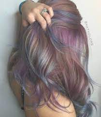 50 Great Ideas Of Purple Highlights In Brown Hair January 2019 Inside 48 Colorful Dusty Lilac Purple Highlights Brown Hair Dusty Hair Color Purple Brown Hair