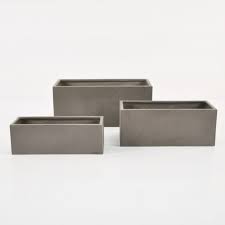 And speaking of planters, cement blocks can be used to make some freestanding ones as well. Raw Concrete Planter Rectangle Outdoor Accessories Teak Warehouse