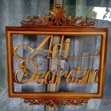 Hias papan putih untuk booth. Jual Papan Nama Hiasan Dinding Ukir Kayu Kota Bogor Alkanstore Tokopedia