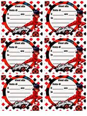 Cartoni Animati Ladybug Inviti Festa Di Compleanno Da Stampare E Compilare A Mano Oppure Con Il Inviti Di Compleanno Inviti Alla Festa Di Compleanno Inviti