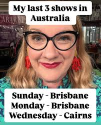 Who's coming to my last 3 shows in Australia? 2 in Brisbane and 1 in  Cairns. All sold out. If you've missed me in Australia (I've done 15 shows  so far) then