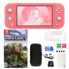 Nintendo Switch Lite In Coral With Minecraft Game And Accessories 9547475 Hsn In 2021 Nintendo Switch Nintendo Nintendo Switch Accessories