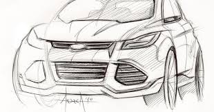 Ford Vertrek Concept Design Sketch By Andrea Di Buduo Design Sketch Car Design Sketch Concept Design