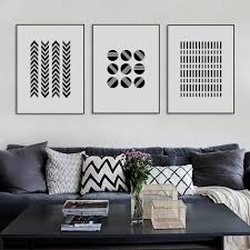 Large Black And White Framed Prints Large Black Framed Abstract Art Above Sofa Home Decor Paintings Bedroom Wall Art Geometric Wall Art