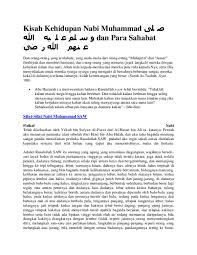 Indonesia sendiri dikenal sebagai negara mayoritas penduduknya beragama islam, jadi tidak heran jika muslim indonesia selalu mengistimewakan isra miraj. Doc Kisah Kehidupan Nabi Muhammad ØµÙ„Ù‰ Ø§Ù„Ù„Ù‡ Ø¹Ù„ÙŠÙ‡ ÙˆØ³Ù„Ù… Dan Para Sa Muhamad Miftah Academia Edu