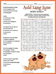 Should auld acquaintance be forgot. Auld Lang Syne Lyrics Word Search Puzzle Worksheet Activity By Puzzles To Print