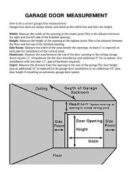 How to measure the opening of your garage door. Faq A