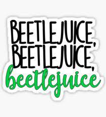 Beetlejuice Musical Stickers Beetlejuice Musicals Retail Logos