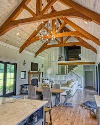 See more ideas about barn house, pole barn homes, barndominium. Barndominium On Instagram Stunning Ceiling Cwoodman82 Barnhouse Barnhousestyle Timberframe Barn Style House Barn House Interior House Plans Farmhouse