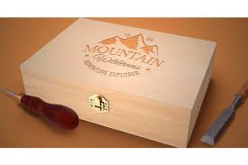 Photorealistic pizza box psd mockup for free. Wood Box Mockup Box Mockup Wood Boxes Mockup