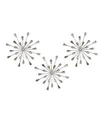 Small Crystal Burst Wall Decor Set Of Three Zulily Stratton Home Decor Metal Wall Sculpture Wall Decor Set