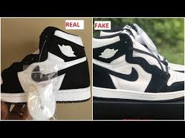 In the fake vs real air jordan 1 low image above, we have pointed out two main flaws. How To Identify The Fake Air Jordan 1 Panda Pony Twist Bustafake