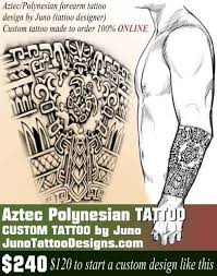 Aztec tribal tattoos for men. Polynesian Aztec Forearm Tattoos Get Your Custom Tattoo Online