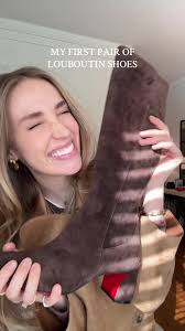 @Christian Louboutin an actual work of art. Chocolate suede boots of my  dream 🔥 #louboutin #louboutins #louboutinboots #chocolatesuede #suedeboots