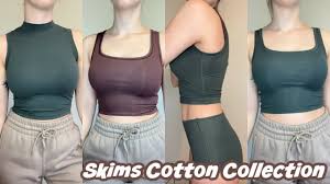 Skims Cotton Collection Try On Haul Review Youtube