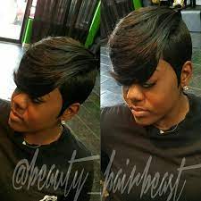 Short Hair Raxorcut Bangs Layers Short Quick Weave Hairstyles Quick Weave Hairstyles Short Hair Styles