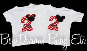 Twin Birthday Shirts For Adults Twins Mickey And Minnie Birthday Number Shirts Twins Birthday Shirts Custom Fabrics Gi Minnie Birthday Birthday Girl Shirt Minnie Mouse Birthday Decorations