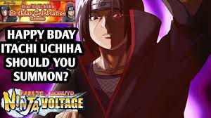 Maybe you would like to learn more about one of these? Itachi Uchiha Birthday Celebration Should You Summon Naruto X Boruto Ninja Voltage Youtube