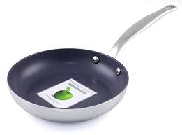 Greenpan Cw0003586 Barcelona 95 Triple Layered Stainless Steel Open Fry Pan Coated With Thermolon Healthy Ceramic Nonstick Pfoa Free L Greenpan Pan Frying Pan