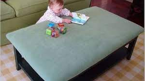 The same bumpers work on any sharp edges. Little Tumblers Table Topper Grandparents Com Coffee Table Cover Table Toppers Baby Proofing Diy