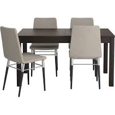 Ikea Bjursta Preben Table And 4 Chairs Brown Black Teno Light Gray Small Dining Room Table Ikea Table And Chairs Dining Room Furniture Sets