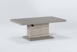 Shop allmodern for modern and contemporary adjustable height coffee table to match your style and budget. Chesapeake Outdoor Adjustable Height Table Living Spaces