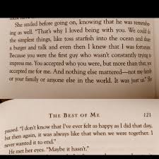 I never told them about my past or shared personal information. Best Of Me By Nicholas Sparks Quotes Quotesgram